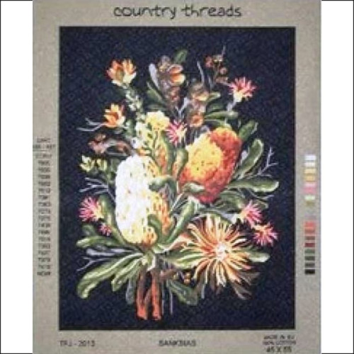 Wildflower tapestry canvas image