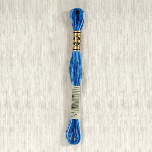 dmc 121 mouline 25 stranded cotton 8 metres