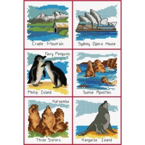 Grey Nomads counted cross stitch kit or chart by Country Threads 