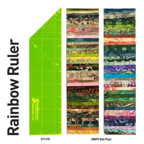 Matilda's Own Rainbow Ruler 10 x 2.5 inch 