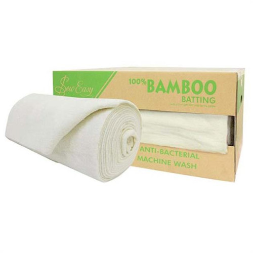 Sew Easy 100% bamboo batting 254cm (100in) wide 140GSM, by the metre