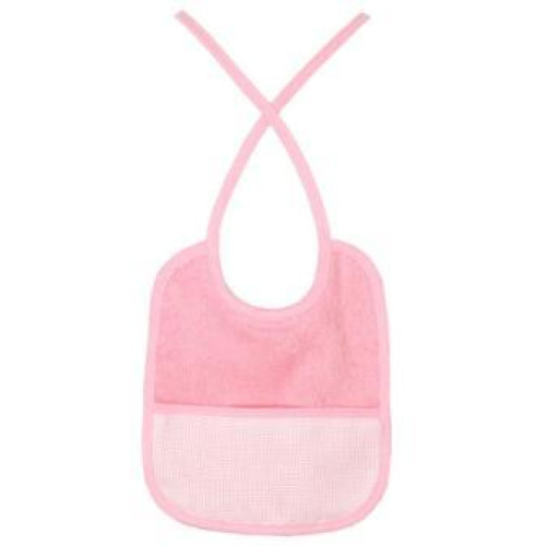 Baby Bib with aida section for cross stitch