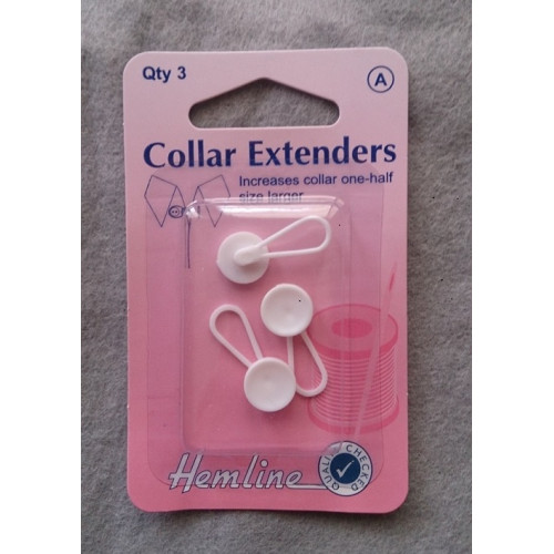 Collar Extenders 12mm 3pcs white