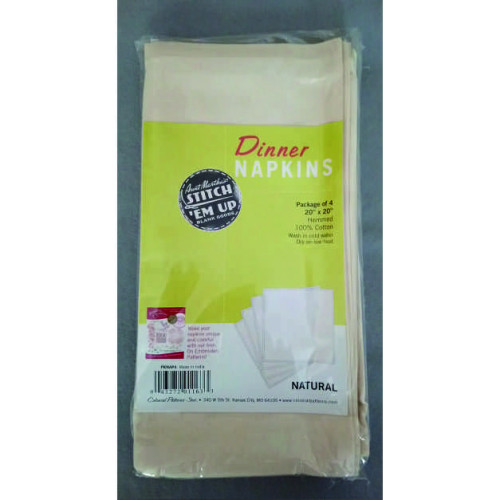 Dinner Napkins from Aunt Martha's - Natural