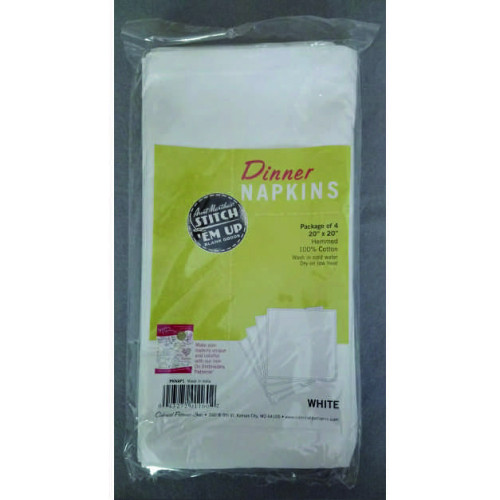 Dinner Napkins from Aunt Martha's - White