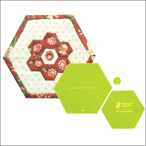 Framed Hexagon patchwork template set by Matilda's own