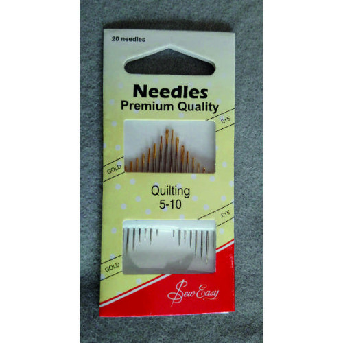 Needles - quilting betweens 5-10 gold eye