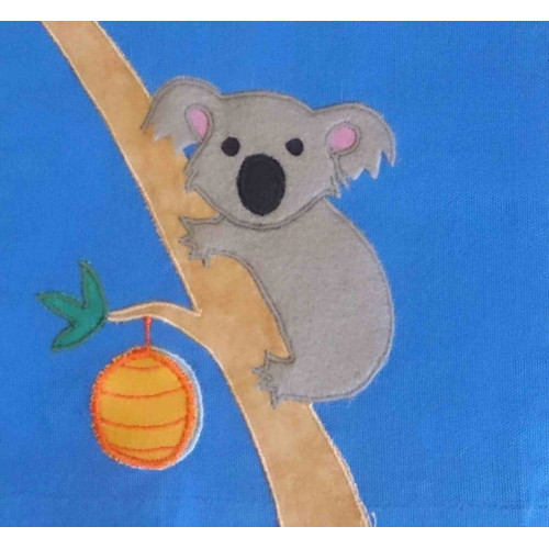 Koala textile art pattern