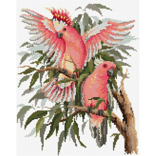 Australian Birds One cross stitch kit or chart, 3 designs by Fiona Jude