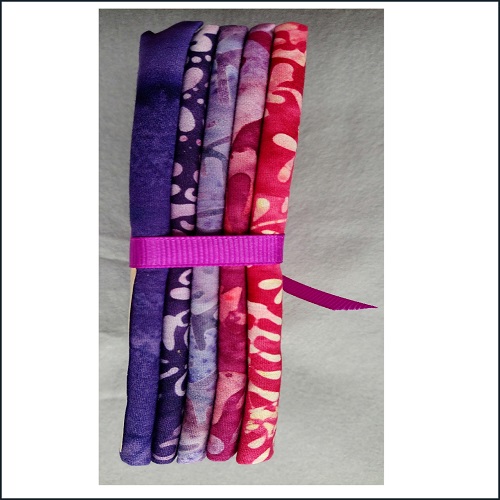 Batik Purples Fabric fat quarter pack from Birch Creative