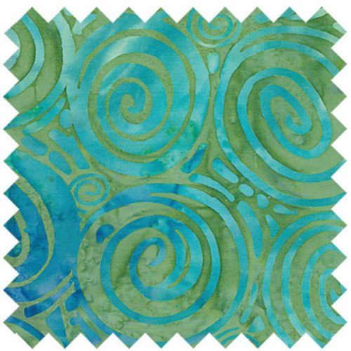 Batik Blues Fabric fat quarter pack from Birch Creative 