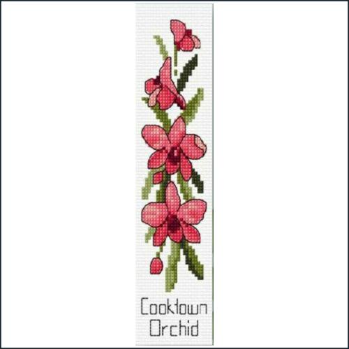  Bookmark Cooktown Orchid 4 x 20cm counted cross stitch kit
