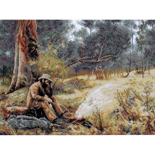 Australian Classics counted cross stitch kit or chart Down on His Luck