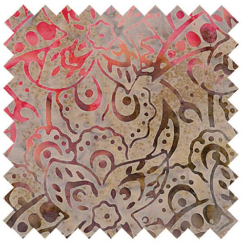 Batik Reds Fabric fat quarter pack from Birch Creative 