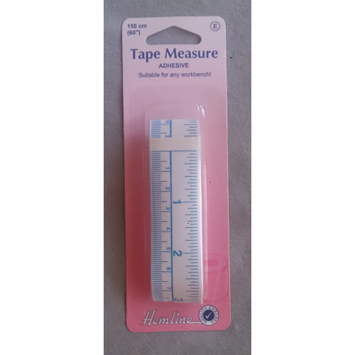 Adhesive backed tape measure 150cm (60in) long