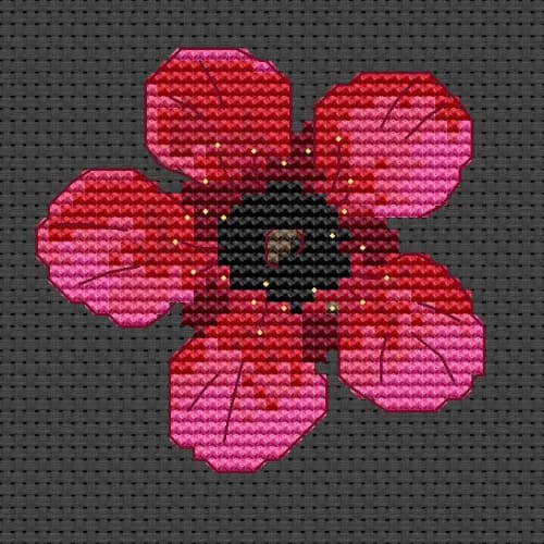 Tea Tree Blossom counted cross stitch kit 