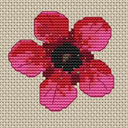 Tea Tree Blossom counted cross stitch kit 
